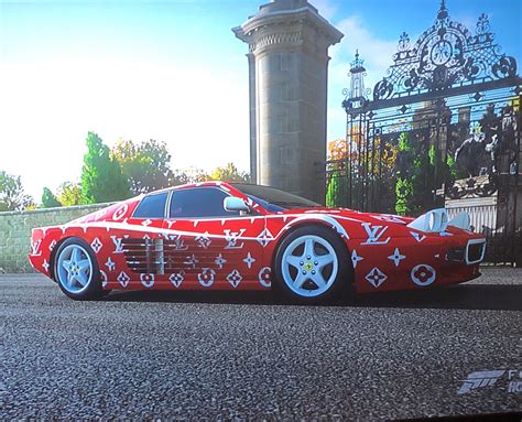 custom louis vuitton car wrap.